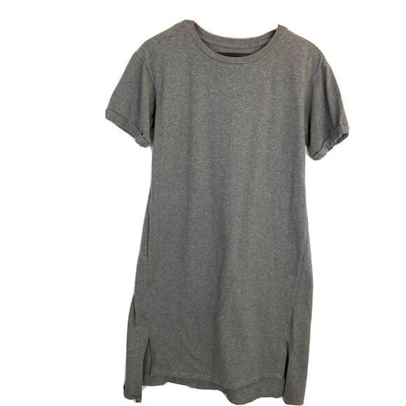 Eileen Fisher Dresses & Skirts - EILEEN FISHER T Shirt Dress Women’s XS‎ Gray Knee-Length Jersey Knit W/ Pockets